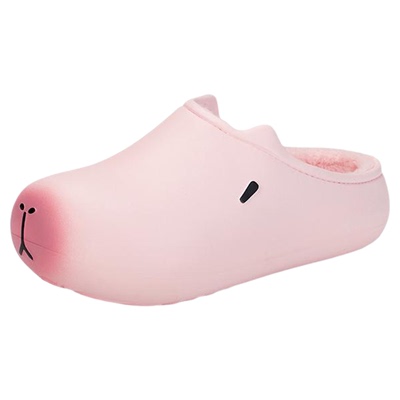 可爱卡皮巴拉儿童加绒棉拖鞋