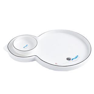 凉菜冷菜盘私房菜大董意境菜创意餐具摆盘菜盘网红饺子盘子带醋碟