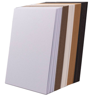 白色硬纸板手工a4硬纸儿童diy纸4k画画白纸板8k硬纸板牛皮厚卡纸模型a3厚纸板卡板手工硬卡纸a5硬纸壳板