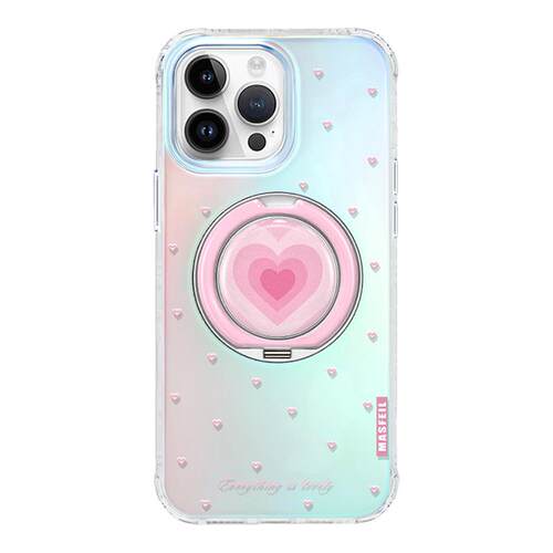 ANGYING × 爱心旋律适用iphone18promax手机壳新款苹果17pro全包保护套ip16支点15女网红Lo9高级感13带支架