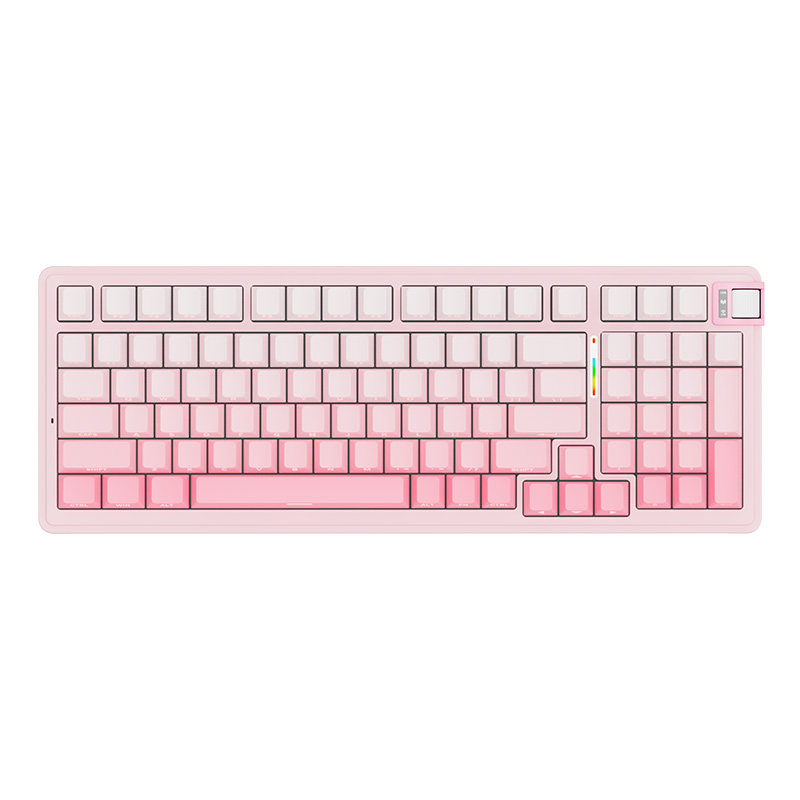 kzzi k98v2珂芝复古机械键盘客制化三模无线雾桃渐变高颜电竞办公