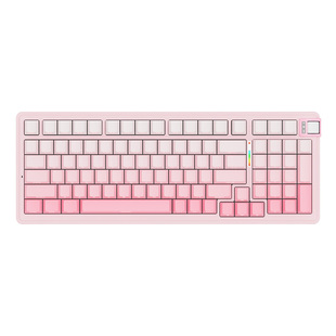 kzzi k98v2珂芝复古机械键盘客制化三模无线雾桃渐变高颜电竞办公
