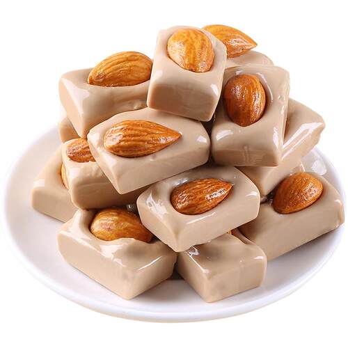 麦德好果仁奶脆巴旦木酥糖500g结婚婚庆喜糖果批散装休闲零食小吃
