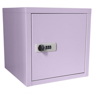 桌面密码锁储物柜学生宿舍零食收纳柜办公带锁保密柜挂墙铁皮柜子