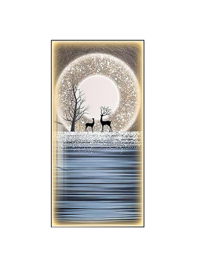 臻艺玄关现代简约钻石画装饰画