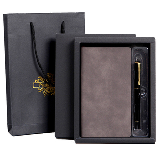 创意笔记本本子带插笔高档皮面本礼盒套装签名本简约随身小清新