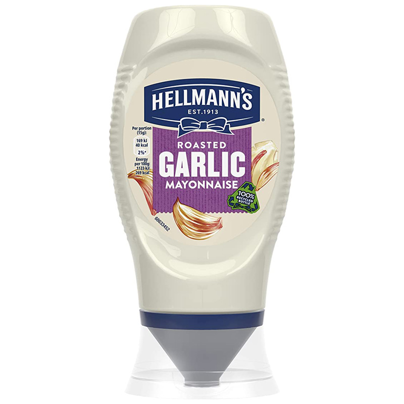 英国进口Hellmanns好乐门蒜香蛋黄酱蒜味美乃滋沙拉酱三明治食材