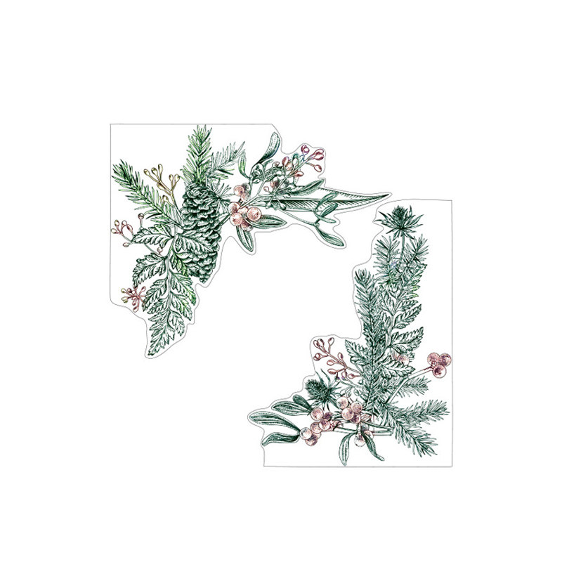 Merry Christmas!圣诞复古玻璃贴纸卧室飘窗贴免胶装饰艺术静电贴