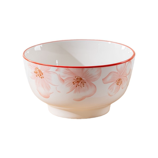 5英寸饭碗国色天香高颜值家用釉下彩米饭碗陶瓷碗汤碗泡面碗套装