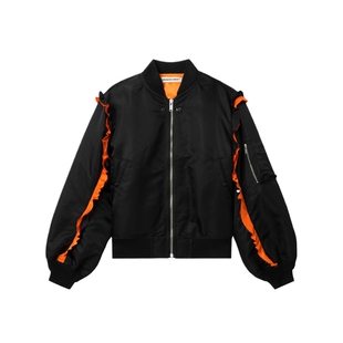 IT UNDERCOVER高桥盾女装飞行员夹克新款甜酷帅气木耳边装饰外套