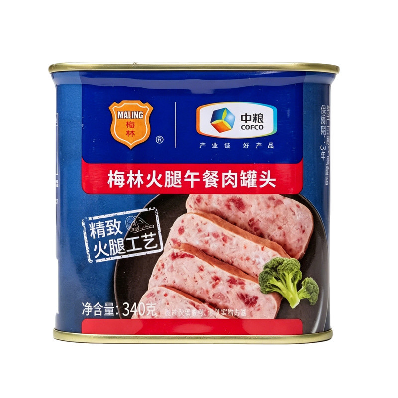 中粮梅林午餐肉罐头340g即食