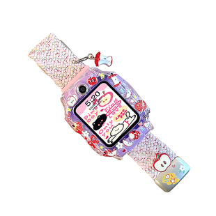 适用小天才电话手表表带z10/z9/z8/z7/z11少年版卡通z6pro编织z7磁吸q2a腕带Q1A智能运动D2儿童D3S/U3通用Q1Y