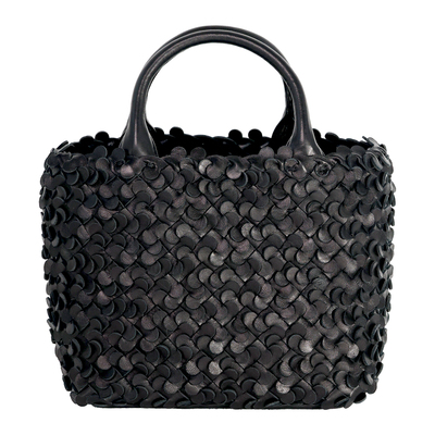 Bounded有界 豆豆羊皮手工编织包小方包手提斜挎包百搭