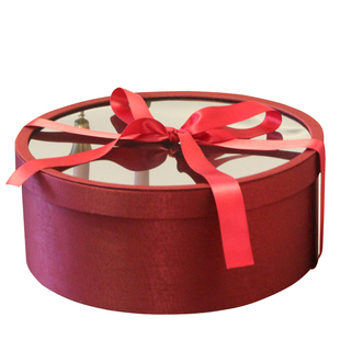 果子铺子透明礼品盒包装盒红色结婚现金彩礼盒高级感礼物盒空盒子