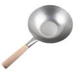 香港代购陈枝记平底铁锅家用熟铁锅无涂层炒菜纯铁炒锅超轻不粘镬