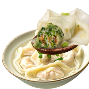 [中华老字号]梅龙镇上海特色大馄饨鲜肉荠菜馅速食手工早餐夜宵