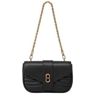 CHARLES&KEITH秋冬女包CK2-80151129小方包链条单肩斜挎包机车包