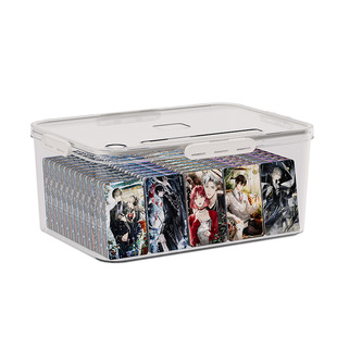 吧唧收纳盒透明亚克力带盖密封防潮徽章动漫周边防尘谷子展示盒子