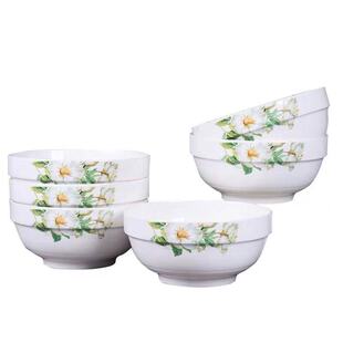 家用吃面碗 6英寸大碗泡面碗大号碗大汤碗陶瓷餐具学生吃饭碗瓷碗