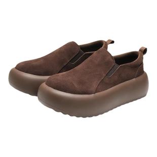 SGIRL TWTW厚底勃肯鞋女2024秋冬松糕鞋女2024新款面包鞋乐福鞋