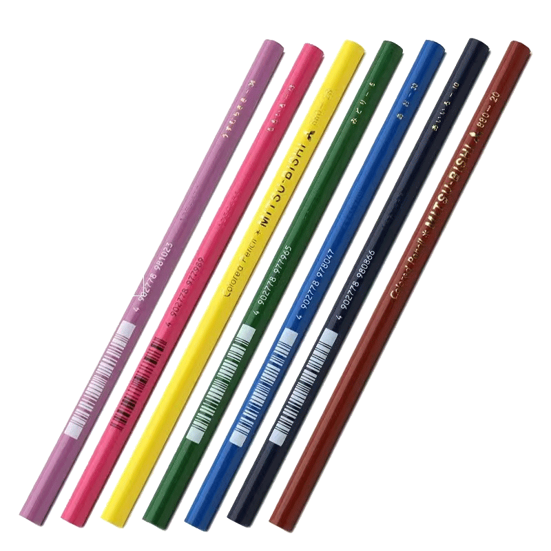 三菱日本油性红蓝单支彩色铅笔