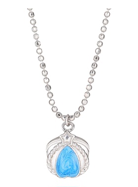 银领纪蓝礼服海胆项链女新款高级感轻奢小众生日礼物送女友送闺蜜