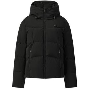 90鹅高蓬740+FILA斐乐羽绒服女2025冬季新款保暖轻便连帽防水外套