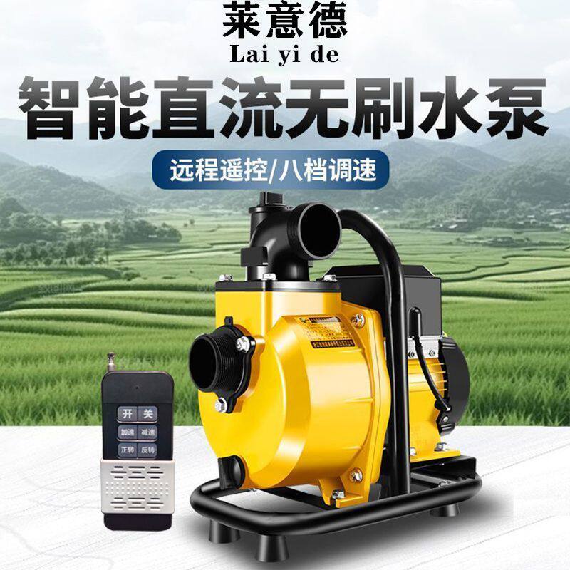 新款永磁变频无刷直流自吸泵48V-72V电动车通用抽水泵