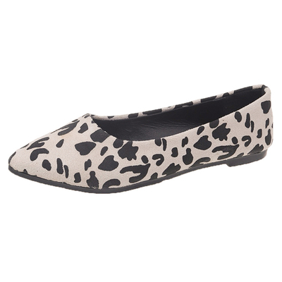 款绒面仙女风豆豆平底单鞋