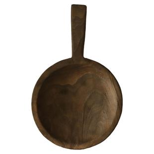 DIHOME自然系托盘小号果盘侘寂度假风松弛感家装个性实木民宿软装