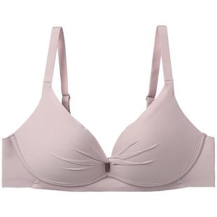 安莉芳旗下E-BRA光面无痕光面小胸聚拢显大内衣女上托无钢圈文胸