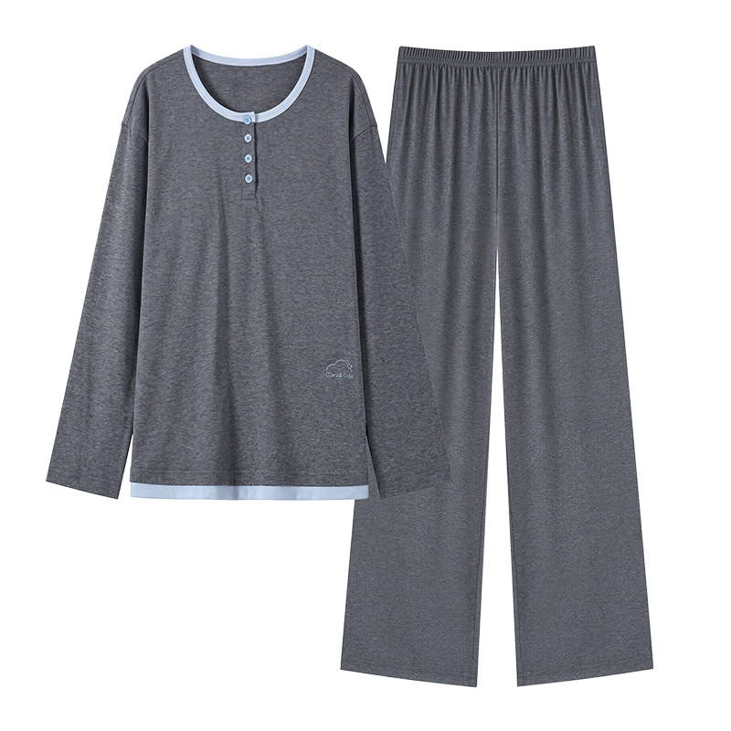 芬腾可安女纯棉带胸垫家居服