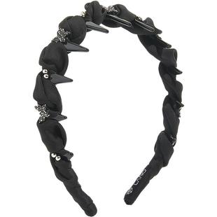 兰诺满钻蝴蝶洗脸发箍头箍女带齿2025新款日常外戴高颅顶头箍发饰