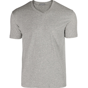 2件装背心舒雅内衣男士薄款纯棉T恤短袖黑色白色运动V领圆领汗衫