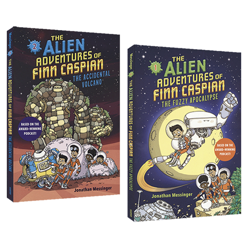 The Alien Adventures of Finn Caspian 芬恩·凯斯宾的外星历险记2册套装 桥梁书 初级章节书 太空冒险 英文原版进口图书