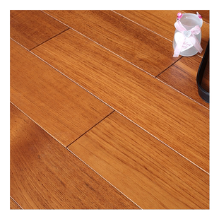 安信缅甸柚木全实木锁扣地板地热地暖适用纯实木原木天然环保