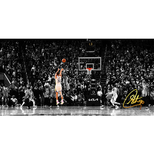 库里三分绝杀海报篮球明星A签名周边篮球N跳投装饰画寝室B墙贴画