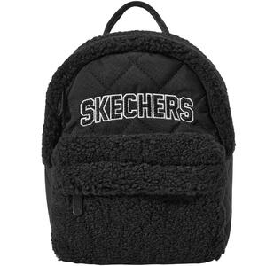 Skechers斯凯奇新款男女同款小型双肩背包女生通勤外出羊羔绒书包