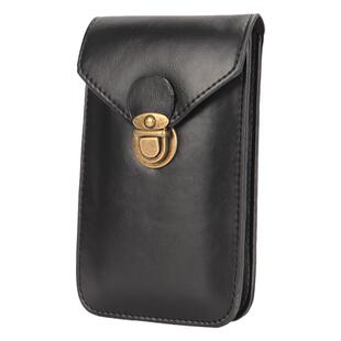 皮革手机包穿皮带干活工地腰包男多功能防水手机袋薄款腰间挂钱包