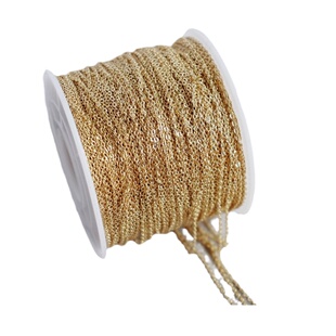 14K包金镀真金保色0字链条浅金亮金色流苏子手链项链耳环diy配件