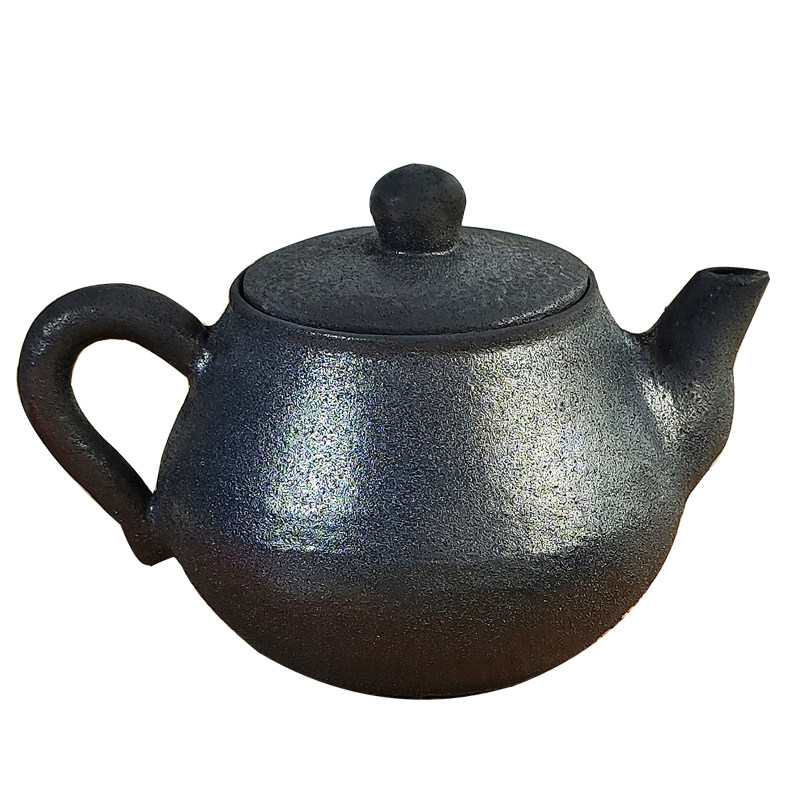 平定黑砂粗砂小号泡茶壶