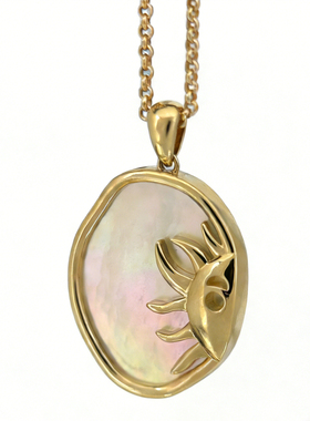 ins时尚博主同款18K金吊坠