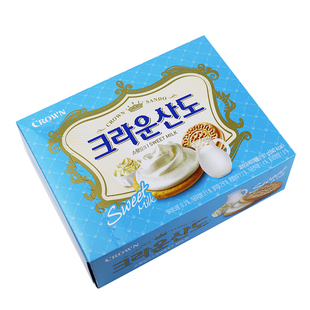 韩国进口食品克丽安山都奶油夹心饼干三多饼干161g办公休闲小零食