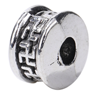 藏银隔珠 diy手工银饰配饰藏银手链隔珠配件散珠材料配件民族风