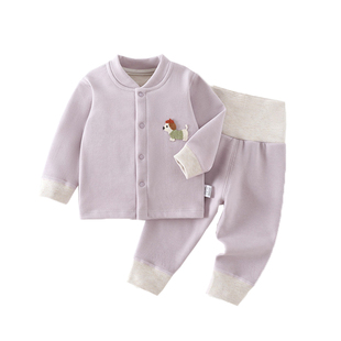 秋冬季儿童加绒保暖内衣男女宝宝德绒秋衣长袖二件套婴儿家居服