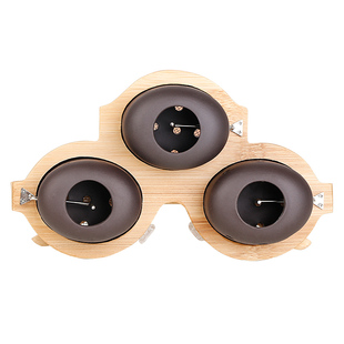 眼部艾灸盒眼灸仪随身灸家用温灸器眼睛熏蒸按摩紫砂明火艾灸灸具