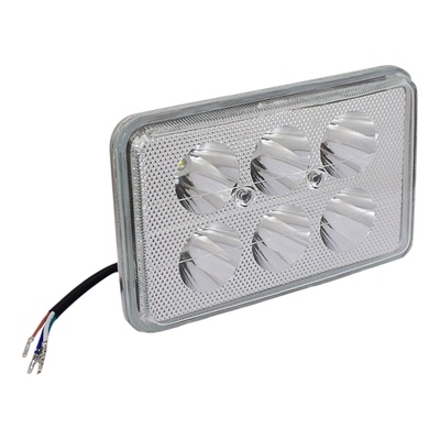 雷镖摩托车CG125珠江CBT刀子钻豹八珠LED方大灯改装车头灯半总成