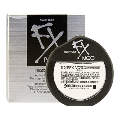 日本参天制药参天眼药水银瓶滴眼液缓解眼疲劳干涩清凉成人12ml