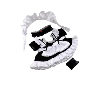 通用棉花娃娃20厘米娃衣一整套现货甜酷女仆装库洛米卡哇伊洛丽塔