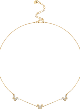 JAY蝴蝶项链轻奢锁骨链颈链